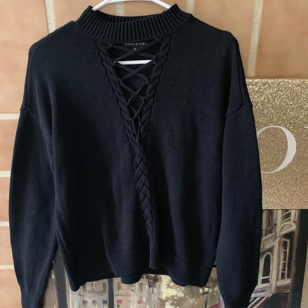 Kendall & Kylie Black Sweater